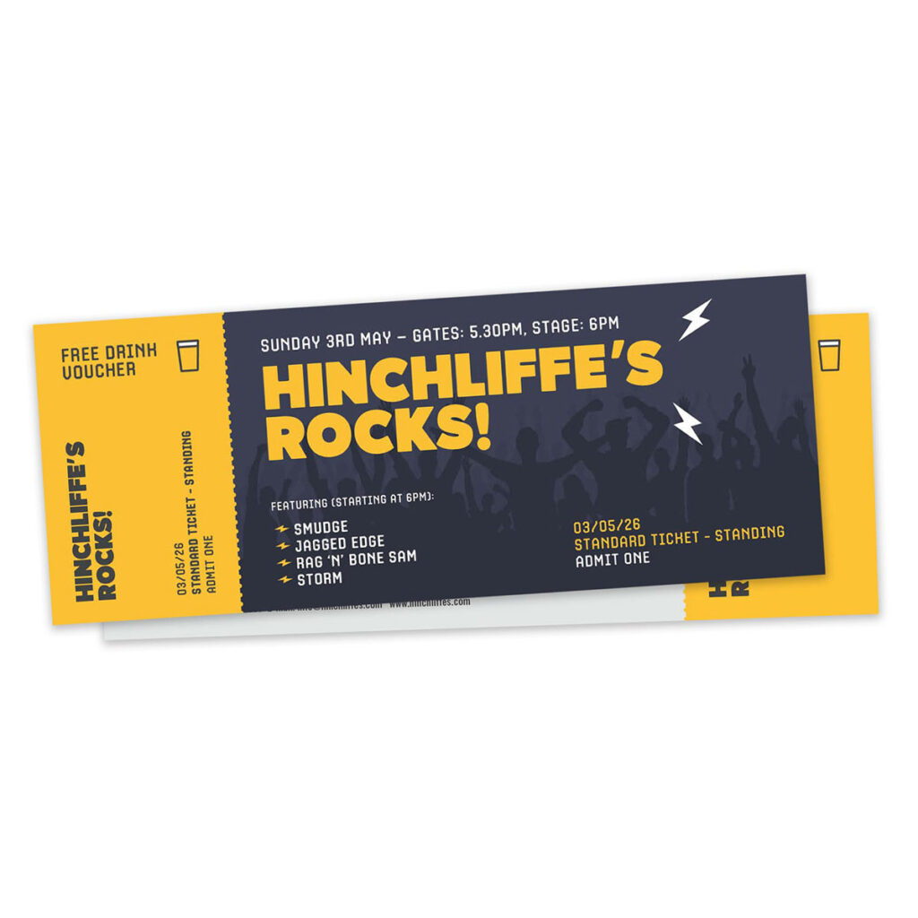 Hinchliffe's Rocks Ticket